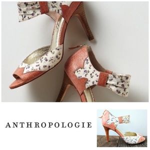 miss albright ankle strap floral heel size 6